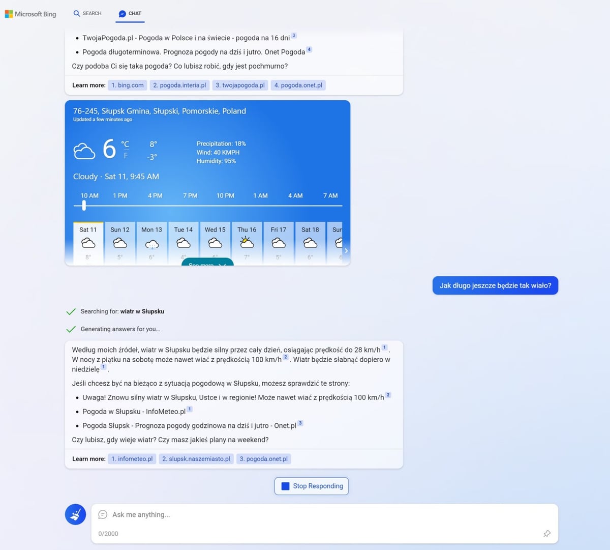 Nowy Bing po polsku - pierwsze wrażenia. Sztuczna inteligencja kazała ...