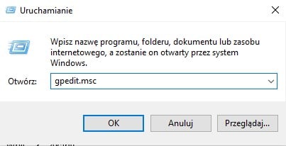 gpedit w Windows