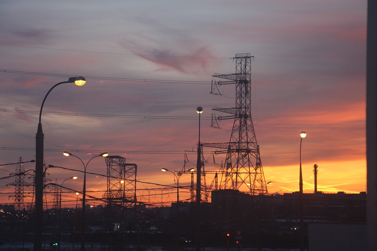 Zdjęcie poglądowe linii energetycznych
