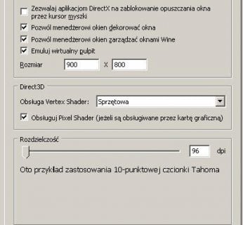Przy użyciu aplikacji Wine można uruchamiać w Systemie Ratunkowym dodatkowe aplikacje Windows.