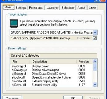 Najlepszy do podkręcania kart graficznych - RivaTuner