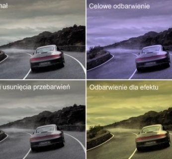 (fot. 16) Między oryginałem, a wynikiem próby usunięcia dużego odbarwienia widać utratę nasycenia kolorów. Przy użyciu tego narzędzia można także celowo odbarwić fotografię np. żeby pasowała do reszty wakacyjnych zdjęć.