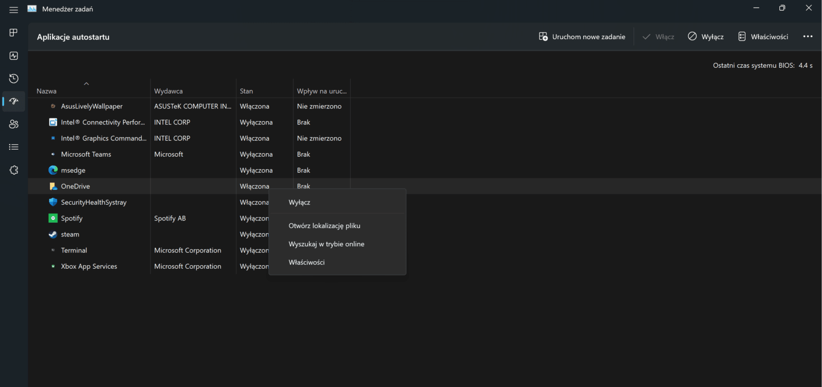 Menedżer Zadań Windows 11