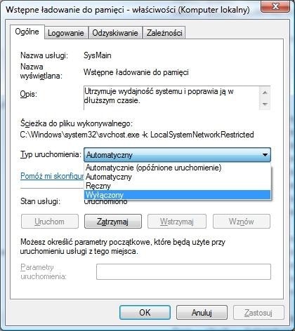W przypadku szybkich SSD warto wyłączyć tę usługę Visty.