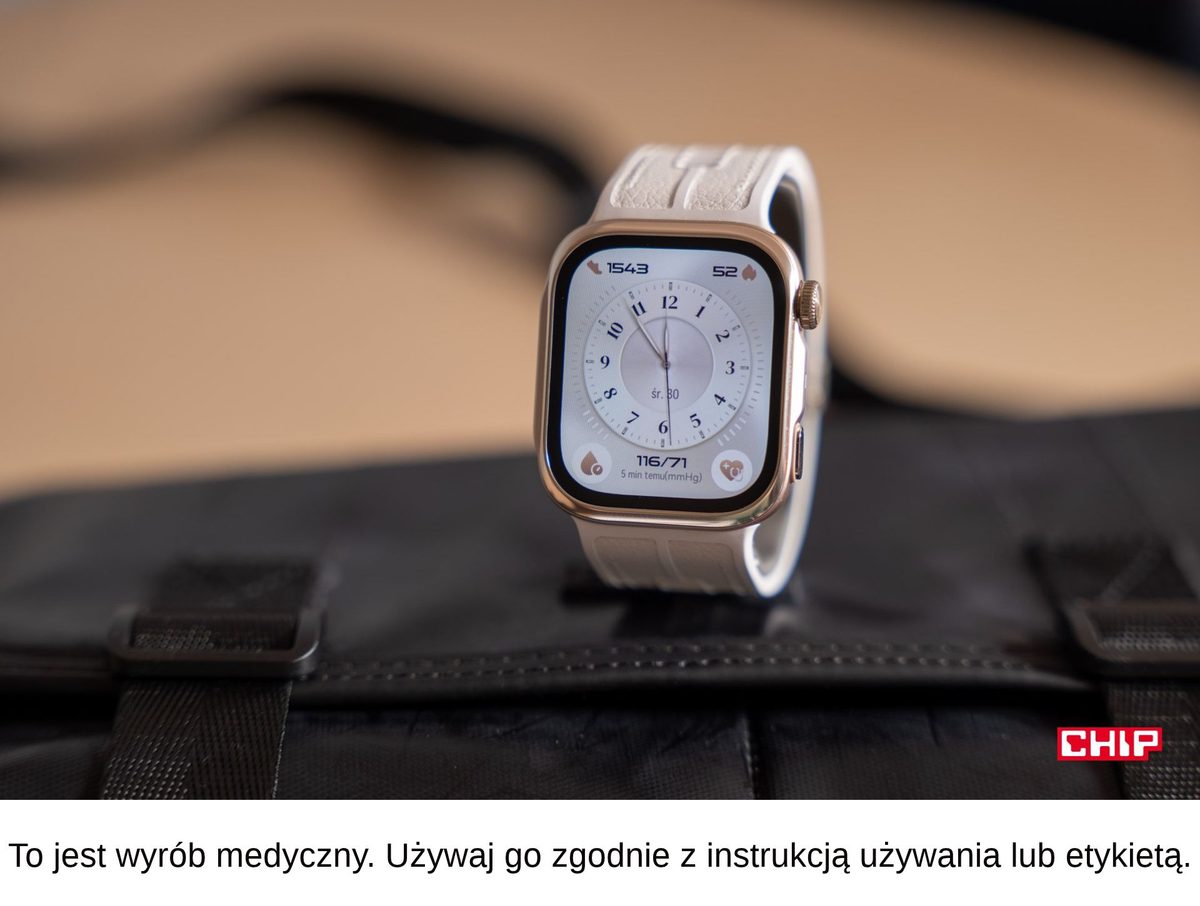 Ten zegarek naprawdę pompuje pasek. Tak HUAWEI WATCH D3 monitoruje ciśnienie przez 24 godziny