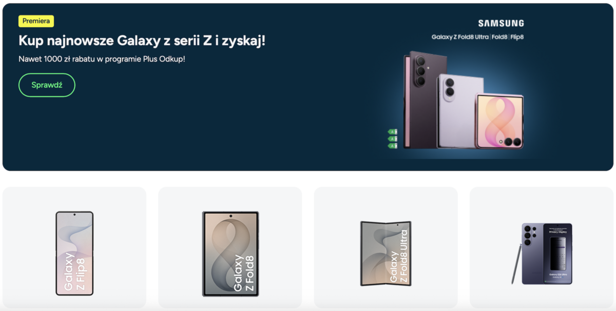 Plus ma mocne smartfony w ofercie. Od iPhone’a 18 Pro po Galaxy Z Fold8